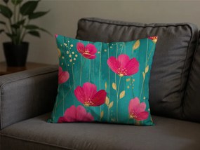 Husa din bumbac pentru perna VIVIDELLE POLY 45x45 cm, verde