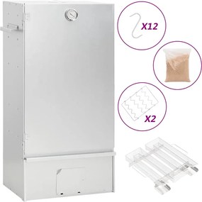 vidaXL Afumătoare cuptor/grătar, generator fum rece, oțel galvanizat