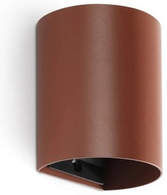 Aplica perete aluminiu terracotta, 1xGU10, SOLE round