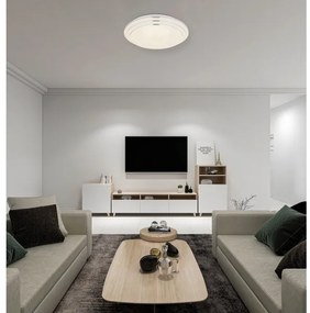 Plafonieră LED dimabilă Globo 48419-18 ALEY LED/18W/230V + telecomandă