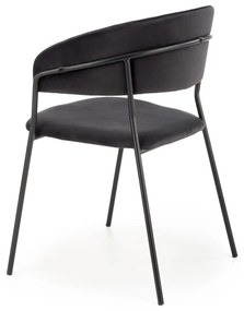 Scaun K426 Velvet Negru – l57 x A54 x H79 cm