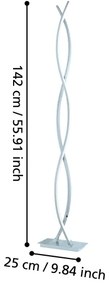 Eglo 96106 - LED Lampadar LASANA 2 4xLED/9W/230V