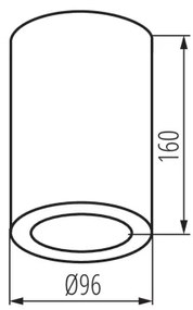 Spot de exterior Kanlux 36644 AQILO 1xE27/20W/230V IP65 alb