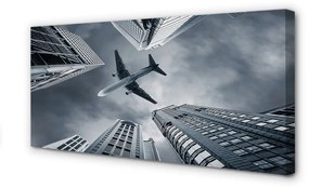 Tablouri canvas Oraș nor cer avion