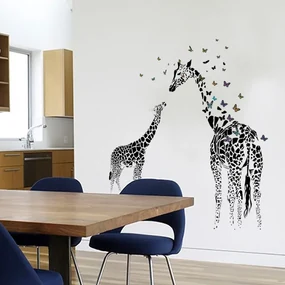 Autocolant de perete "Girafe" 130x115 cm