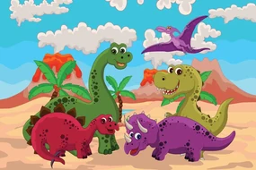 Tablou lumea dinozaurilor