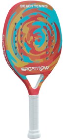 SPORTNOW Rachetă de Padel din Fibră de Carbon, cu Mâner Antiderapant și Geantă de Transport, 28x23 cm, Galben | Aosom Romania