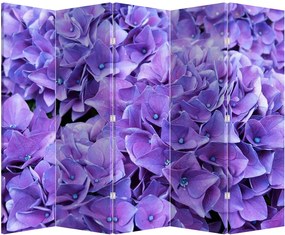 Paravan - Flori violete (210x170 cm)