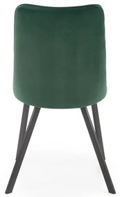 Scaun de dining RESTIVO, 1 buc., verde închis