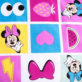 Lenjerie de pat pentru copii roz din bumbac pentru pătuț 100x135 cm Minnie "Sweet" – Jerry Fabrics