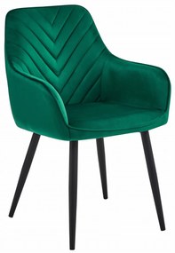 Scaun de masa NANA VELVET, verde inchis