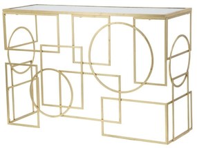 Masă consolă aurie 41x120 cm Marie – Mauro Ferretti