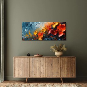 Tablou - Pictură abstractă de flori III. (120x50 cm)
