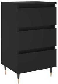 826910 vidaXL Noptieră, negru, 40x35x69 cm, lemn compozit