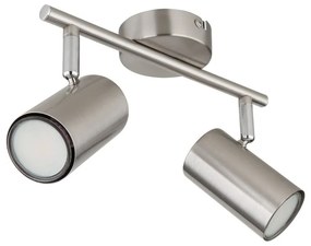 Plafoniera cu 2 Spoturi directionabile ALLVI nickel