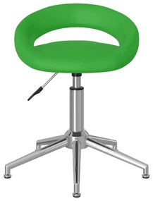 3085881 vidaXL Scaune de bucătărie pivotante, 4 buc., verde, piele ecologică