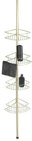 Raft telescopic pentru duș DOLCEDO, 4 niveluri, WENKO, maro