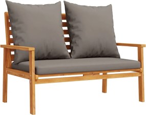 vidaXL Banchetă de grădină cu pernă, 120 cm, lemn masiv de acacia