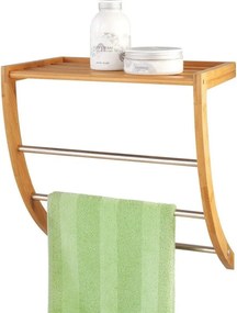 Suport pentru prosoape + raft de baie, 2 în 1, ZELLER