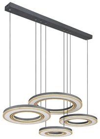 Lustră LED dimabilă pe cablu Globo 67191-80 BLASIUS LED/80W/230V + telecomandă