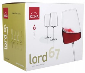 Set 6 pahare vin 670ml, RONA Lord