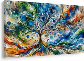 Tablou – Arbore energetic colorat (90x60 cm)