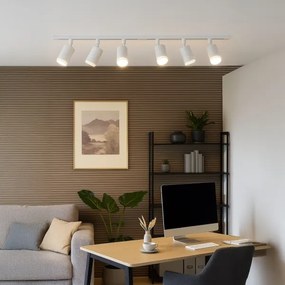 Spot pentru șină PIPE 6xGU10/10W/230V, alb