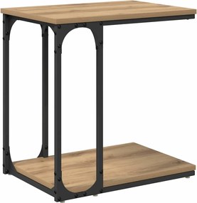 vidaXL Masă laterală Stejar Artizanal 50 x 35 x 52 cm Lemn compozit