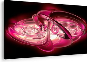 Tabloul cu fractali roz (90x60 cm)