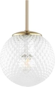 Brilagi - Lustră suspendată cu cablu STELLA 1xE27/60W/230V Ø 15 cm bej/auriu
