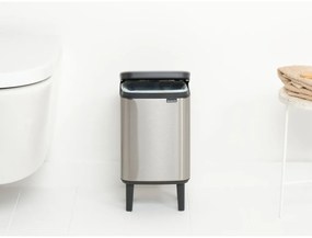 Coș de gunoi argintiu mat din oțel 4 l Bo Hi – Brabantia