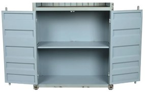 Bufet, turcoaz, din metal, stil industrial, Cargo