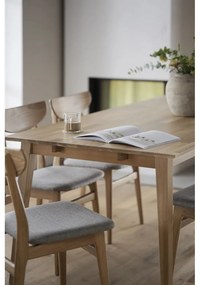 Extensie blat din lemn de stejar pentru masă Rowico Fillipa