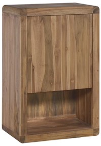 vidaXL Dulap de baie suspendat, 45 x 30 x 70 cm, lemn masiv de tec