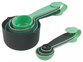 Linguri pentru masurat 10 buc. Tasty Go Green 678098, 10 marimi, Plastic, Multicolor