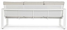 Canapea de grădină albă din aluminiu Merrigan – Bizzotto