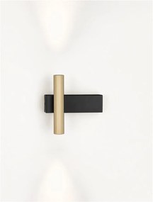 Aplica Spot LED stil minimalist PARON negru/auriu, NVL-9060242