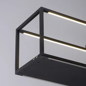 Lampă pendant de design neagră incluzând LED cu dimmer tactil - Jitske