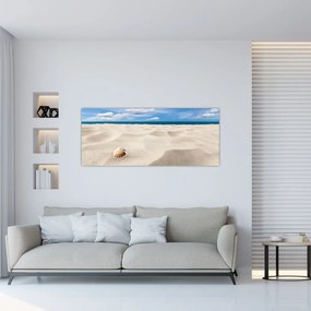 Tablou - Scoici pe plajă (120x50 cm)