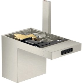 Baterie bideu culoare inox cu ventil click-clack inclus Hansgrohe Axor MyEdition Inox