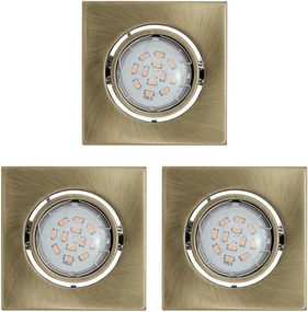 Eglo 93248 - Set 3x spoturi LED încastrate IGOA 3xGU10/5W/230V