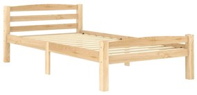 322062 vidaXL Cadru de pat, 100x200 cm, lemn masiv de pin