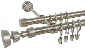 Galerie dubla AFINA /19 - INOX (Alege marime: 320 cm)