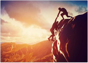 Tablou - Alpiniști (70x50 cm)