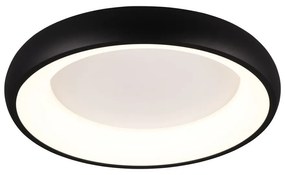 Plafonieră neagră LED cu intensitate reglabilă Cardona – Trio