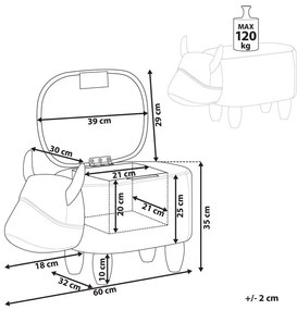 Taburet Calf (negru). 1011328