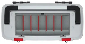 Cutie pentru scule cu maner metalic 58,6 x 29,6 x 30,5 cm, compartimentari, gri