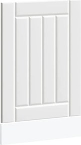 vidaXL Panou pentru mașină de spălat vase „Lucca” lemn prelucrat alb