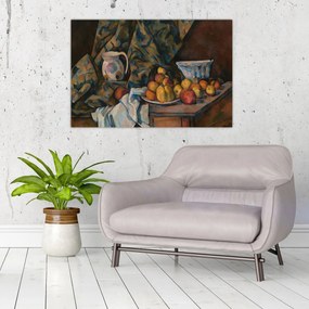 Tablou - Paul Cézanne, Still Life with Apples and Peaches, reproducere (90x60 cm)