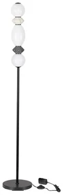 Lampadar LED decorativ ceramica gri, alb, PALLINA